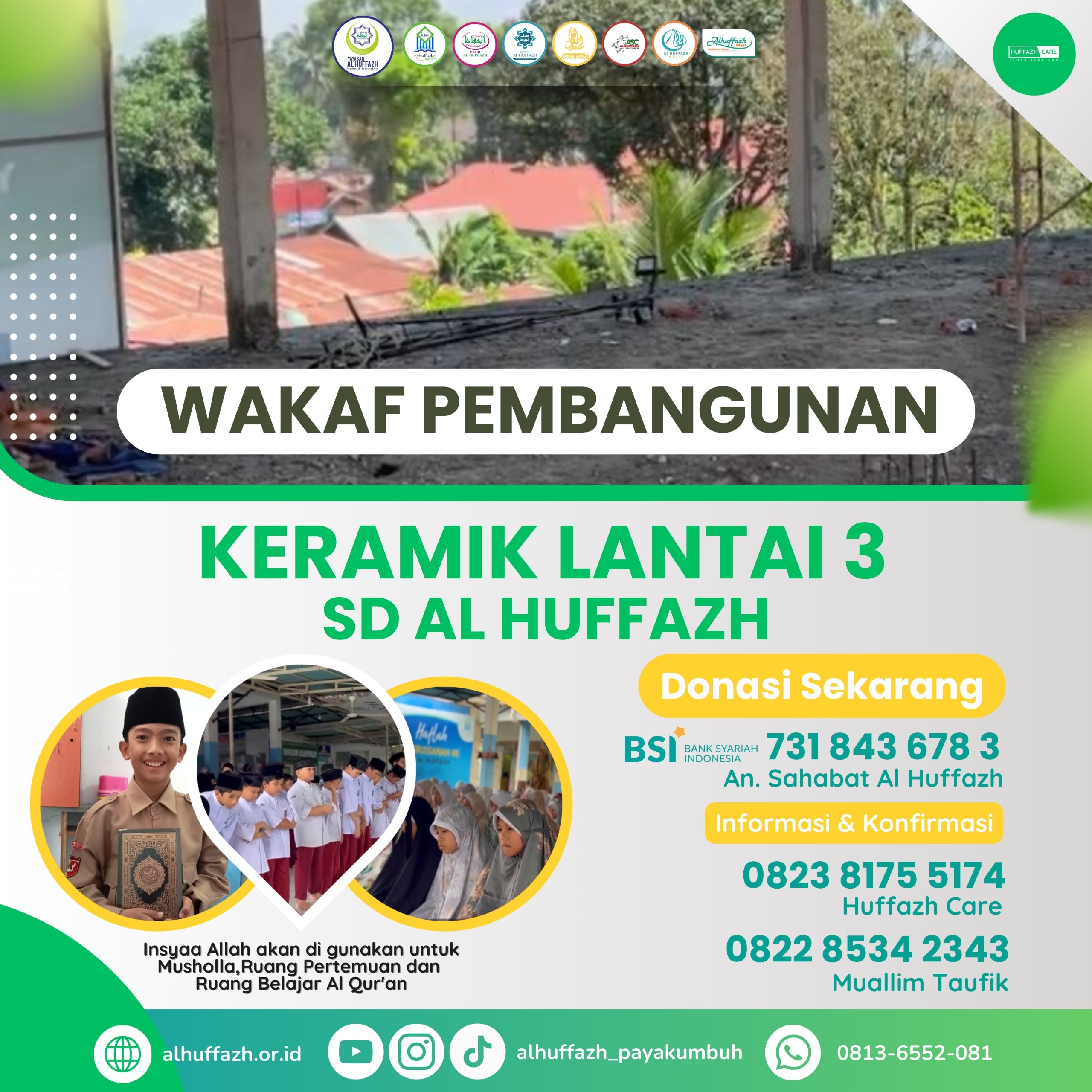 Infak Pembangunan Penyelesaian Lantai Keramik Gedung \"SD Al-Huffazh\" Payakumbuh